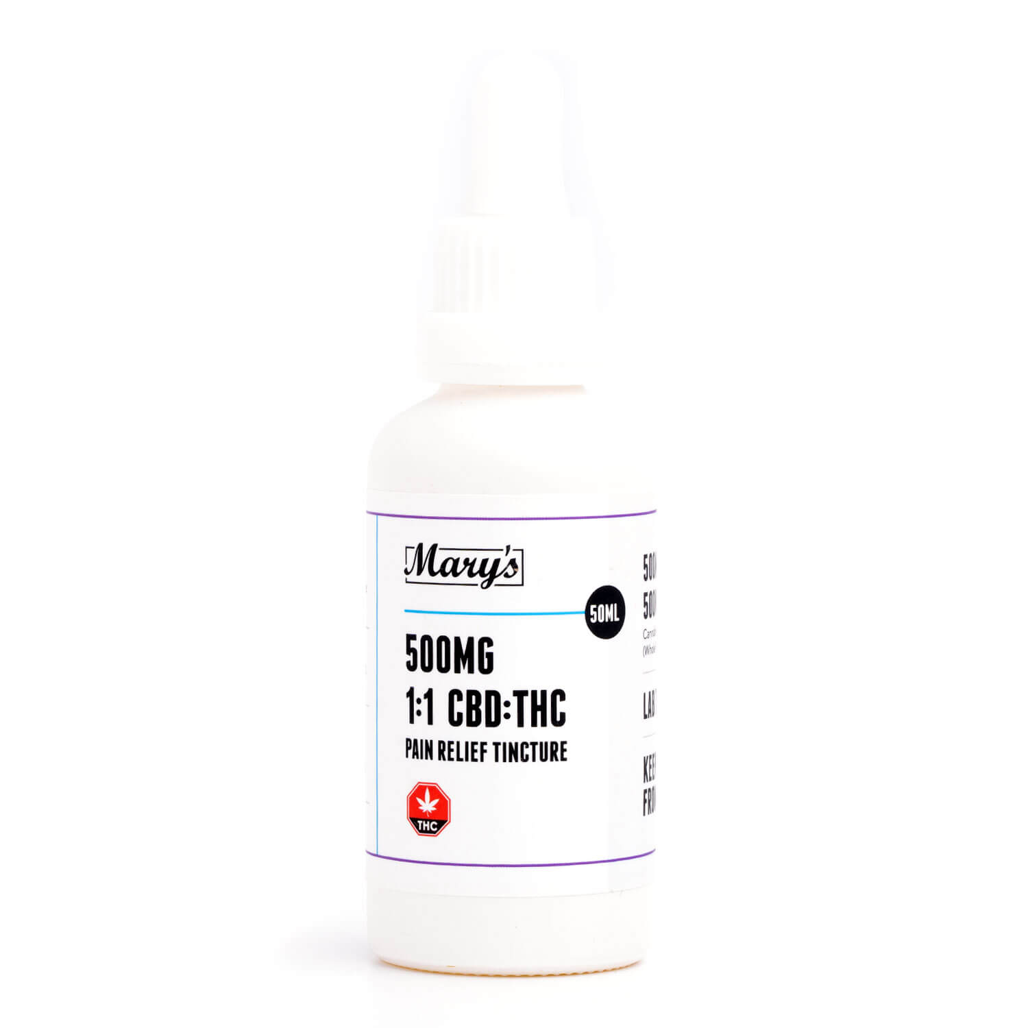 500mg 1:1 THC/CBD Tincture (Mary's Edibles)