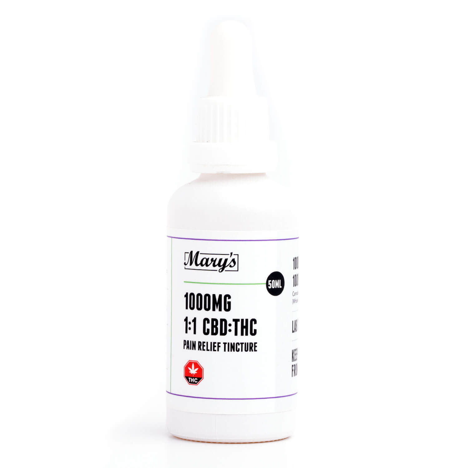 1000mg 1:1 THC/CBD Tincture (Mary's Edibles)