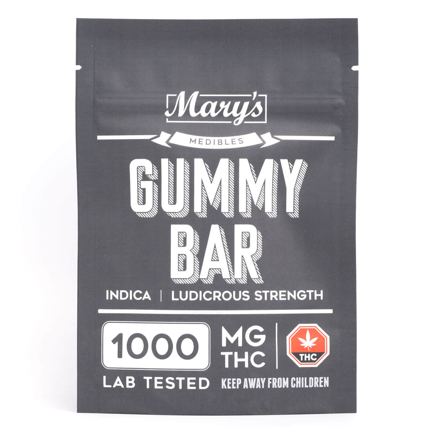 1000mg THC Indica Gummy Bar (Mary's Edibles)
