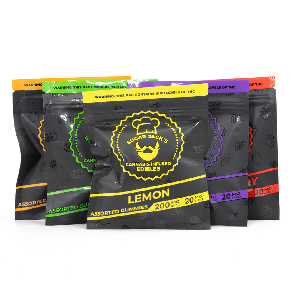 200mg THC Assorted Gummies (Sugar Jack's)
