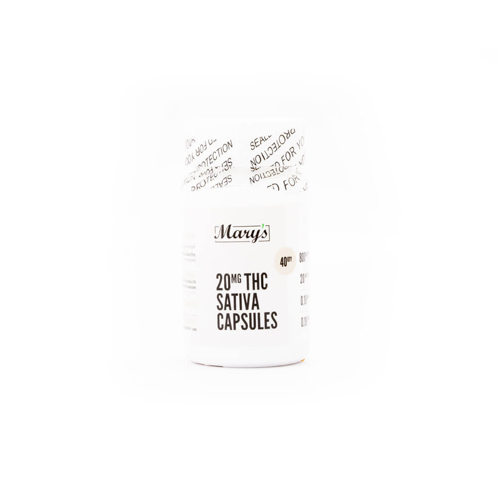 20mg THC Sativa Capsules (Mary's Edibles)