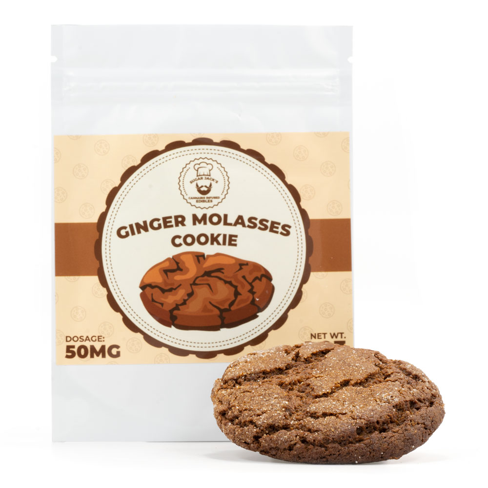 50mg THC Ginger Molasses Cookie (Sugar Jack's)