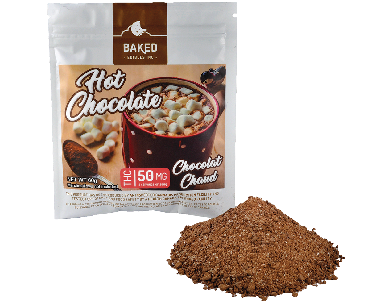 Baked Edibles Hot Chocolate 50mg THC