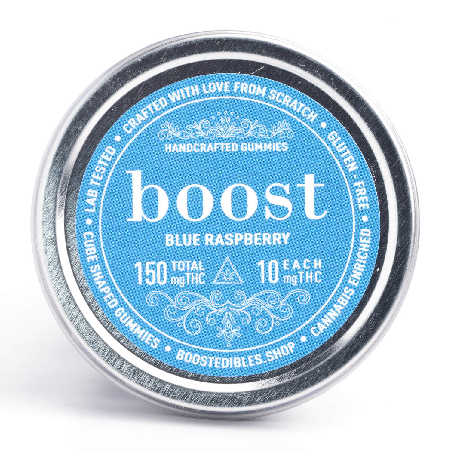 Blue Raspberry 150mg THC Cubes (Boost Edibles)
