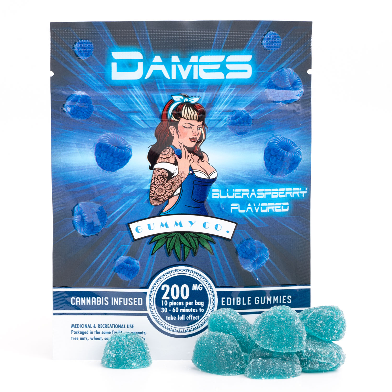 Dames 200mg THC Gummies