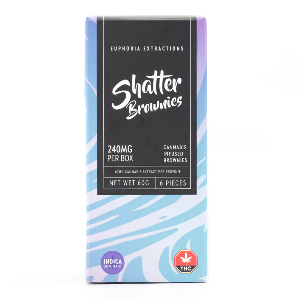 Euphoria Extractions Indica 240mg Shatter Brownies