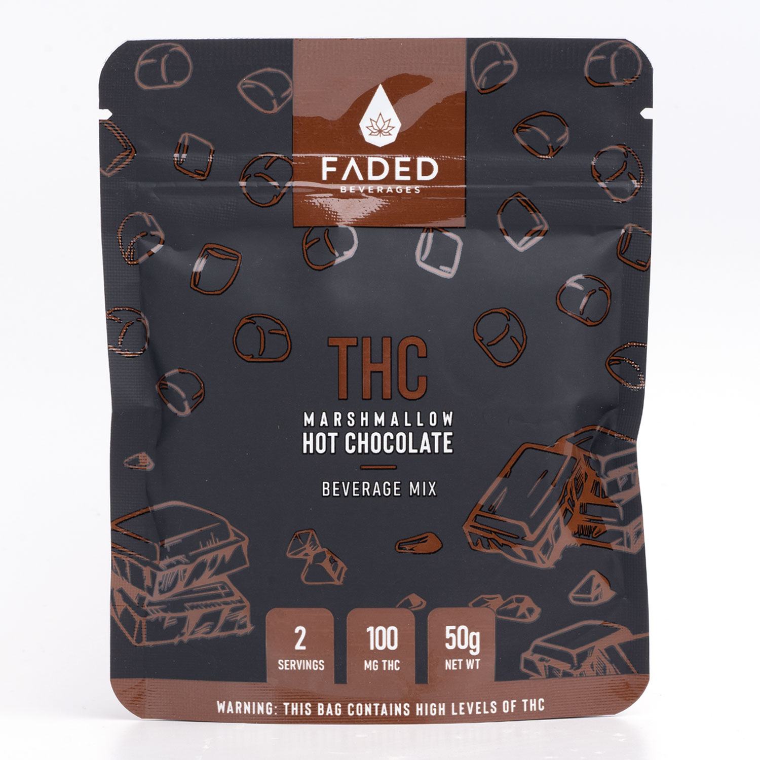 Faded Cannabis Co. 100mg THC Hot Chocolate