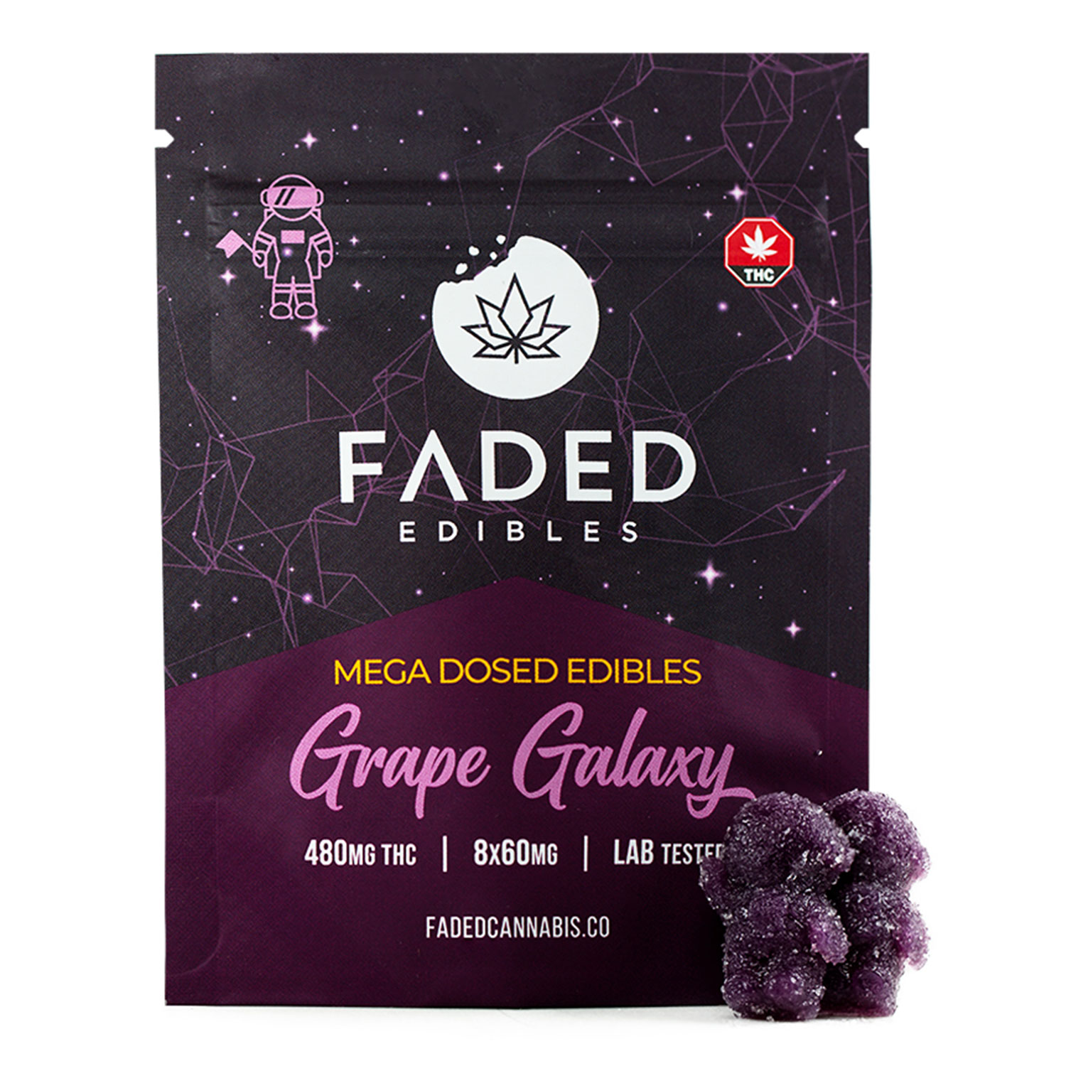 Faded Cannabis Co. 480mg THC Astro Gummies