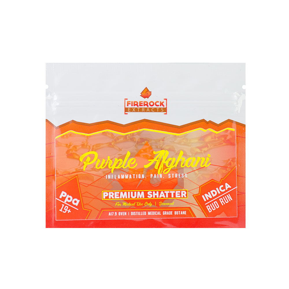 Firerock Extracts Purple Afghani Shatter