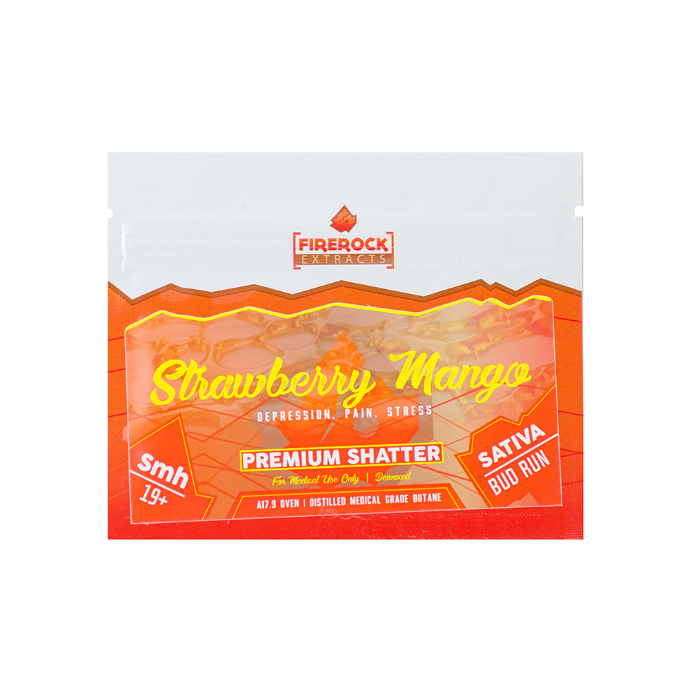 Firerock Extracts Strawberry Mango Shatter