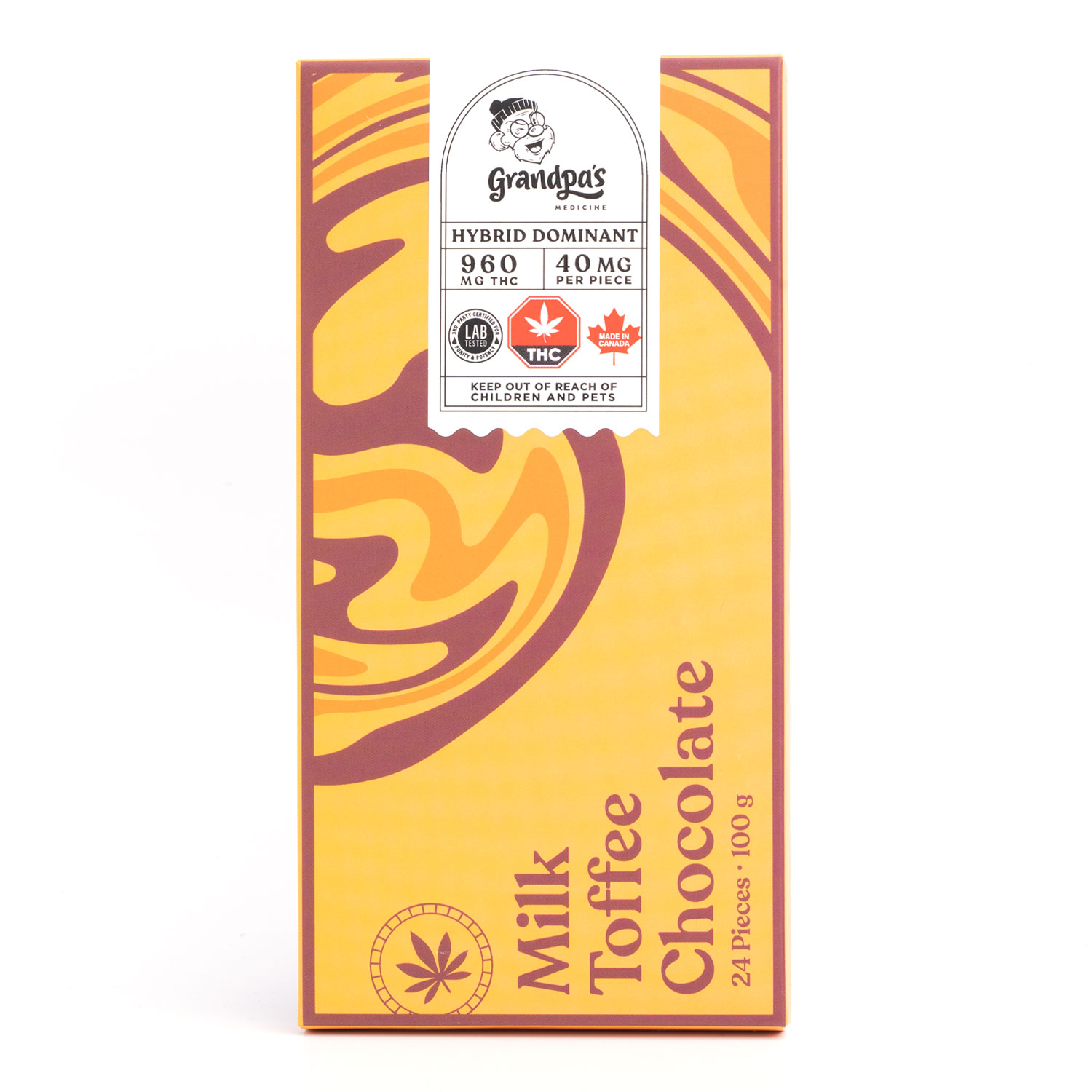 Grandpa's Medicine 960mg THC Chocolate Bars