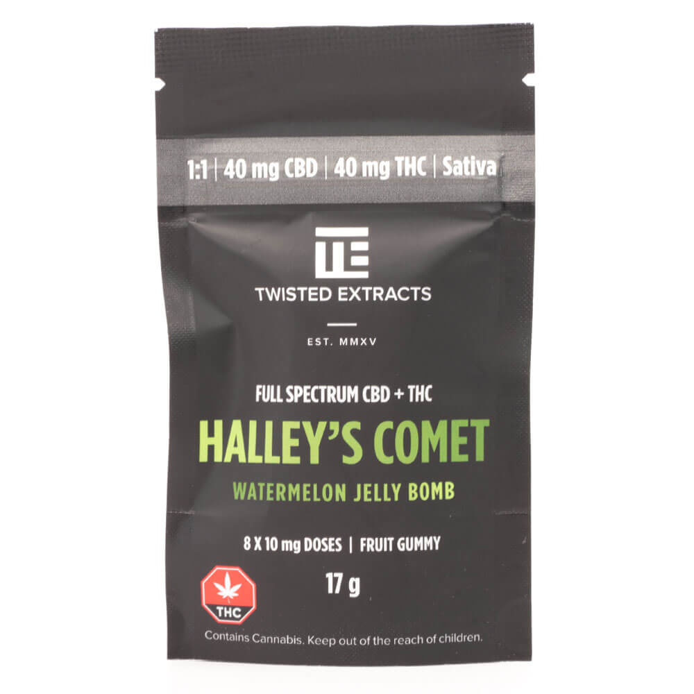 Halley's Comet Watermelon Jelly Bomb 1:1 THC/CBD (Twisted Extracts)