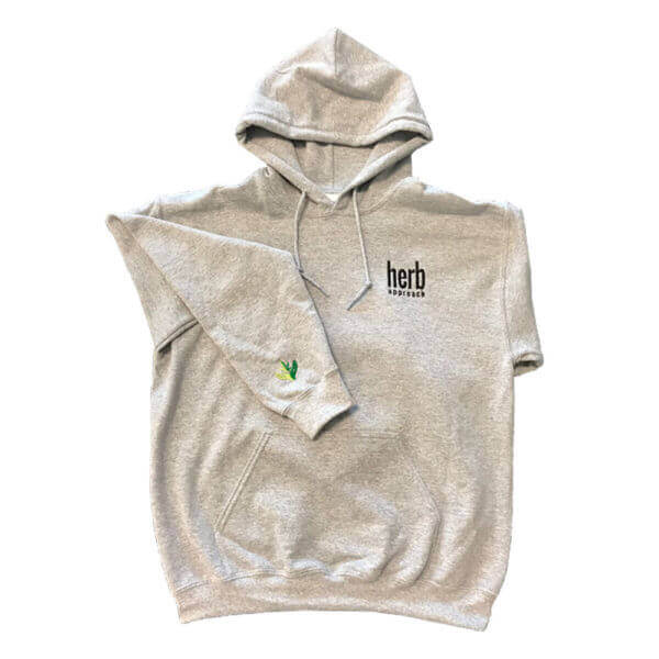 Herb Approach Grey Pull Over Hoodies