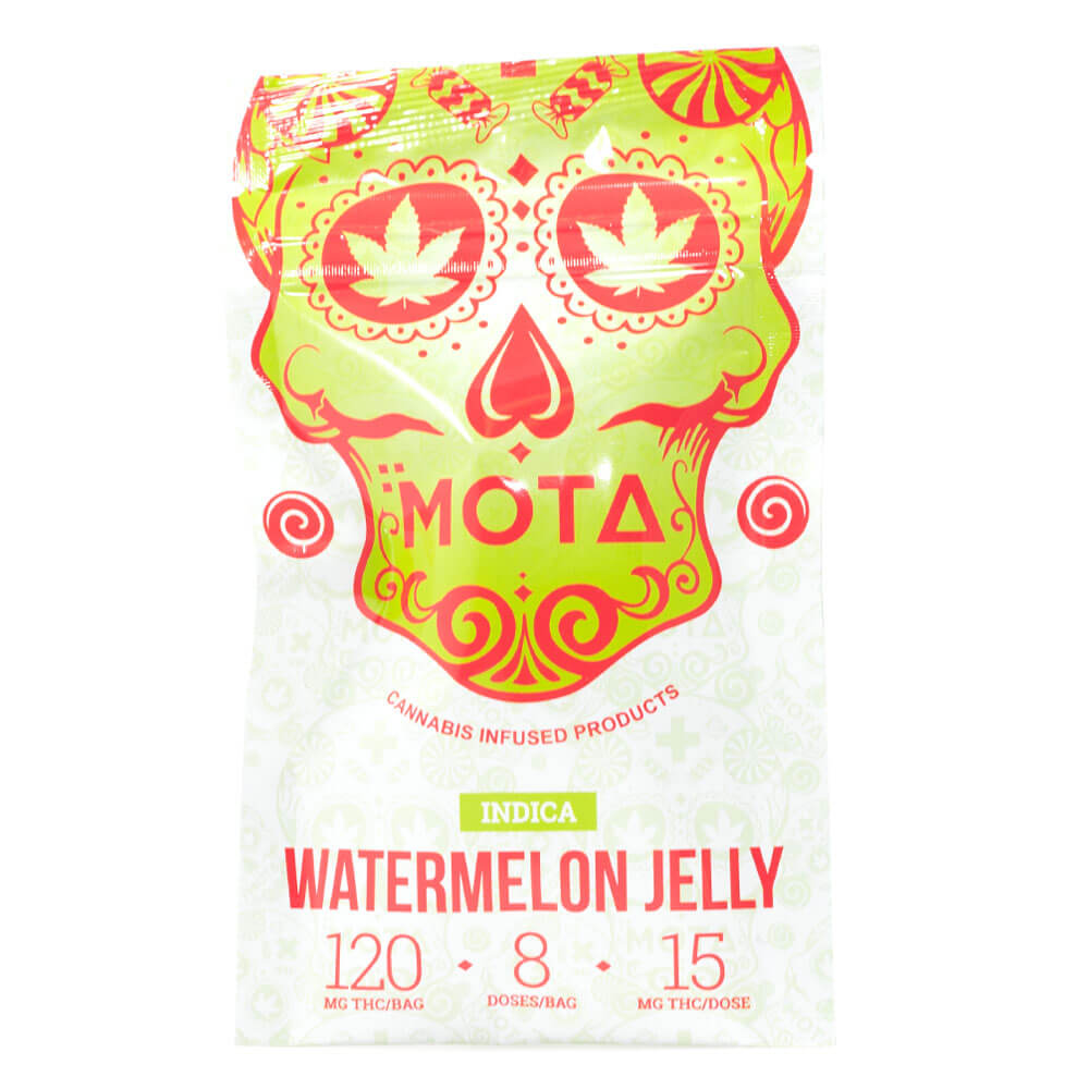 Indica Medicated Watermelon Jelly 120mg THC (Mota)