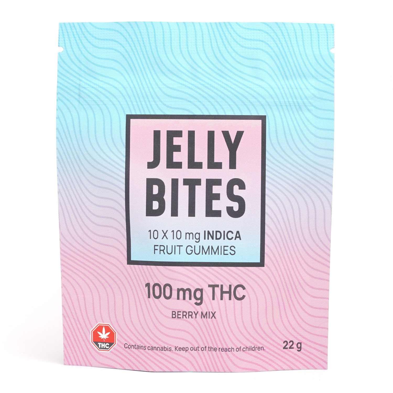Jelly Bites 100mg THC Indica Berry Mix Gummies
