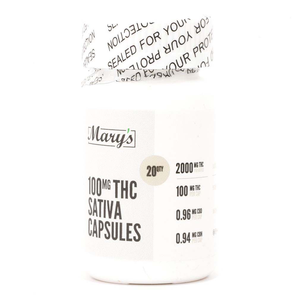 Mary's Edibles 100mg THC Capsules