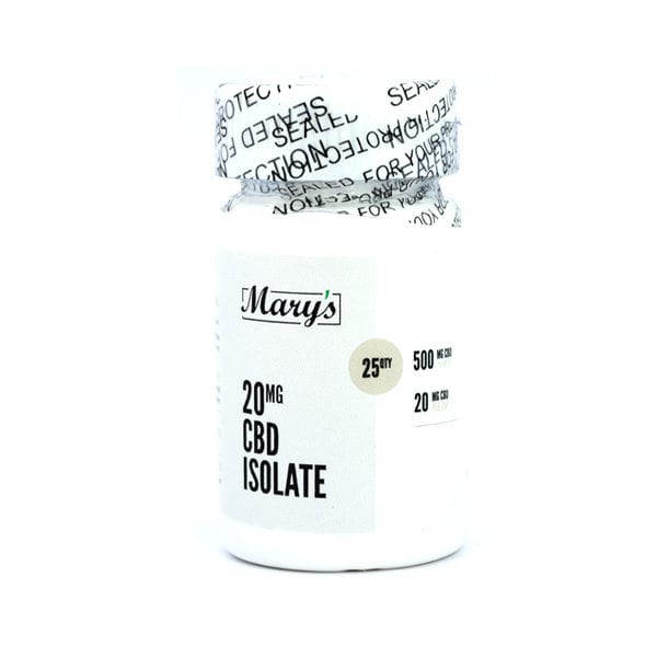 Mary's Edibles 20mg CBD Isolate Capsules