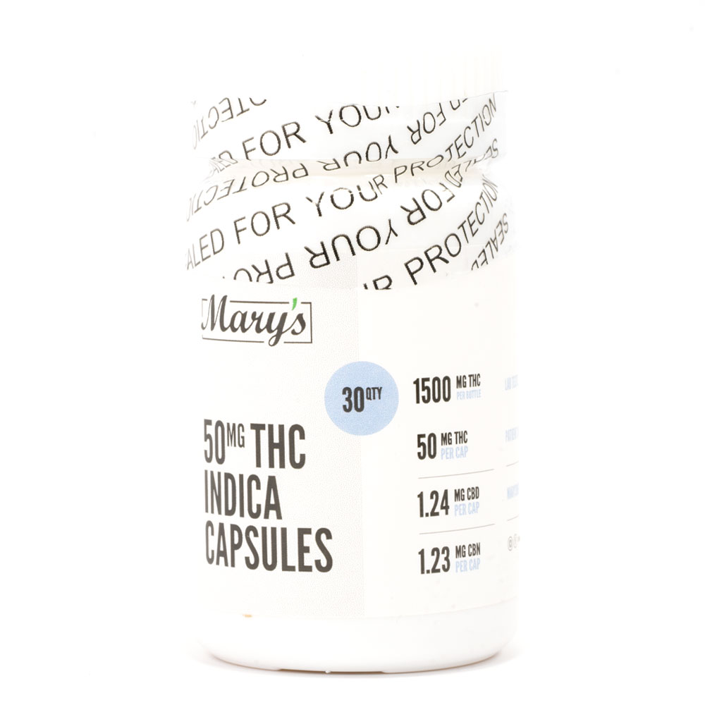 Mary's Edibles 50mg THC Capsules