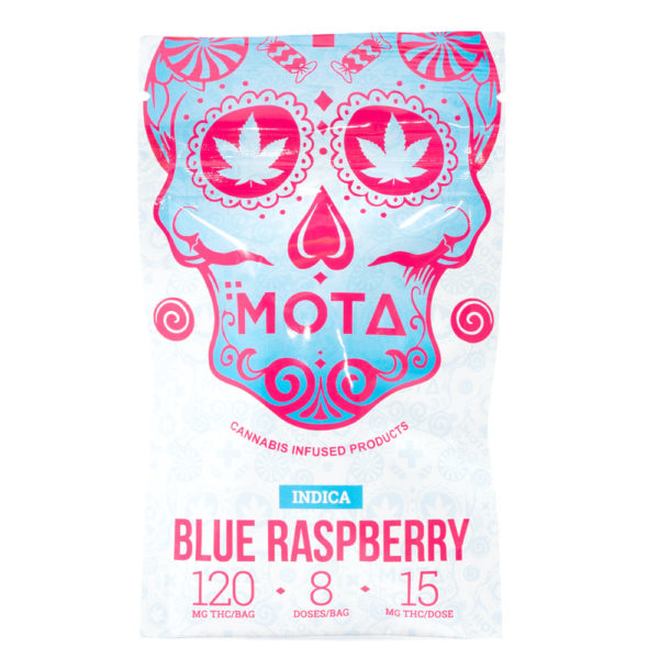 Mota Indica Medicated Blue Raspberry Jelly 120mg THC