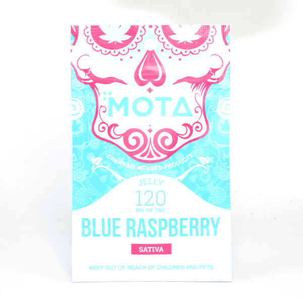 Mota Sativa Medicated Blue Raspberry Jelly 120mg THC