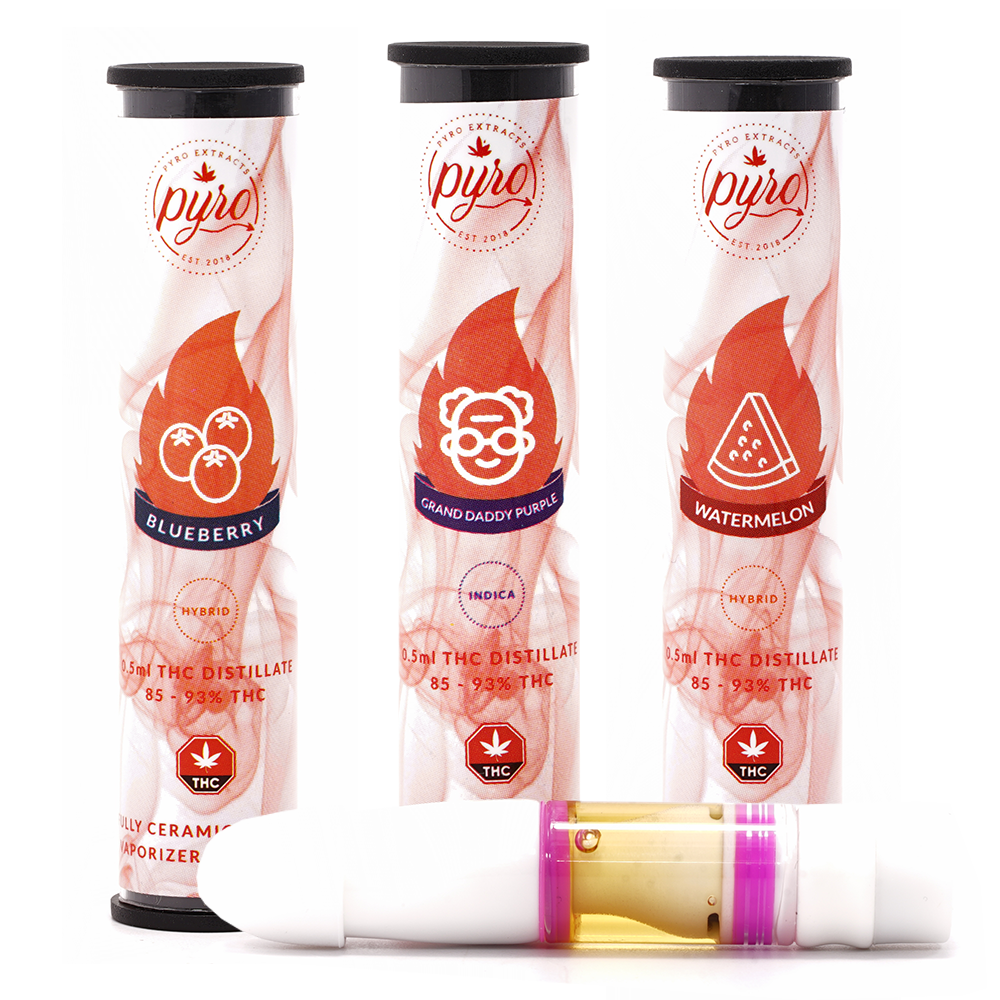 Pyro Extracts 1ml Vape Cartridges Mix & Match (3 x 1ml)