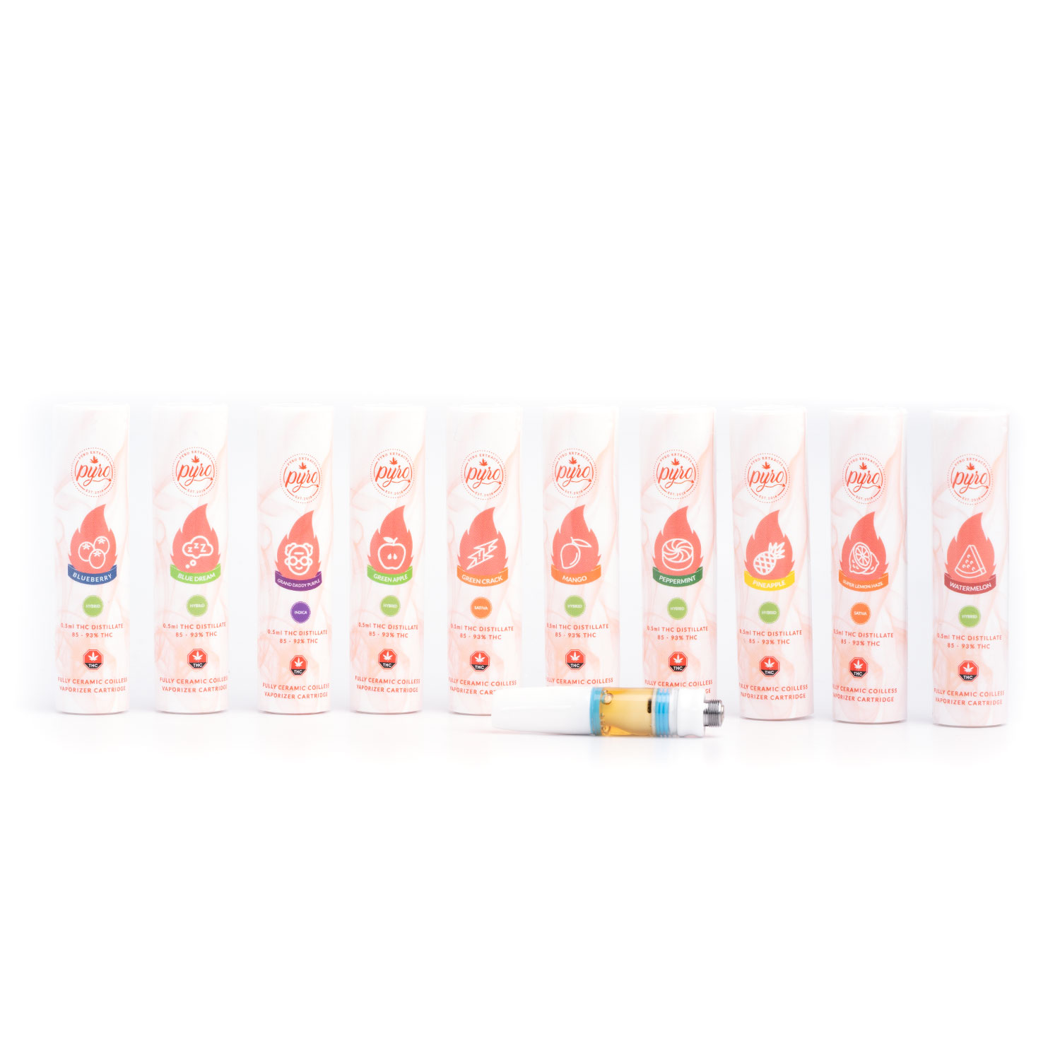Pyro Extracts Ceramic Vaporizer Cartridges