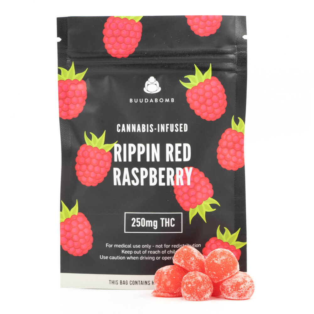 Rippin Red Raspberry Vegan Gummies (BuudaBomb)