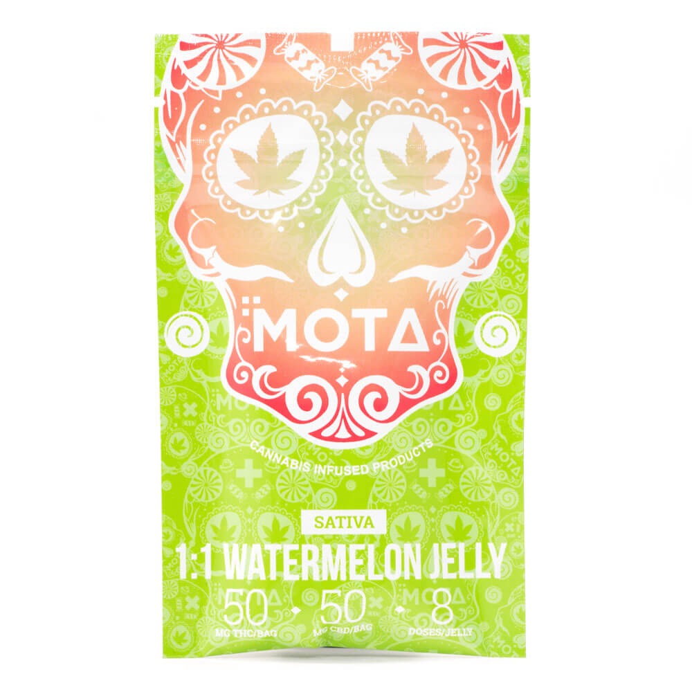 Sativa Medicated 1:1 Watermelon Jelly 100mg THC/CBD (Mota)