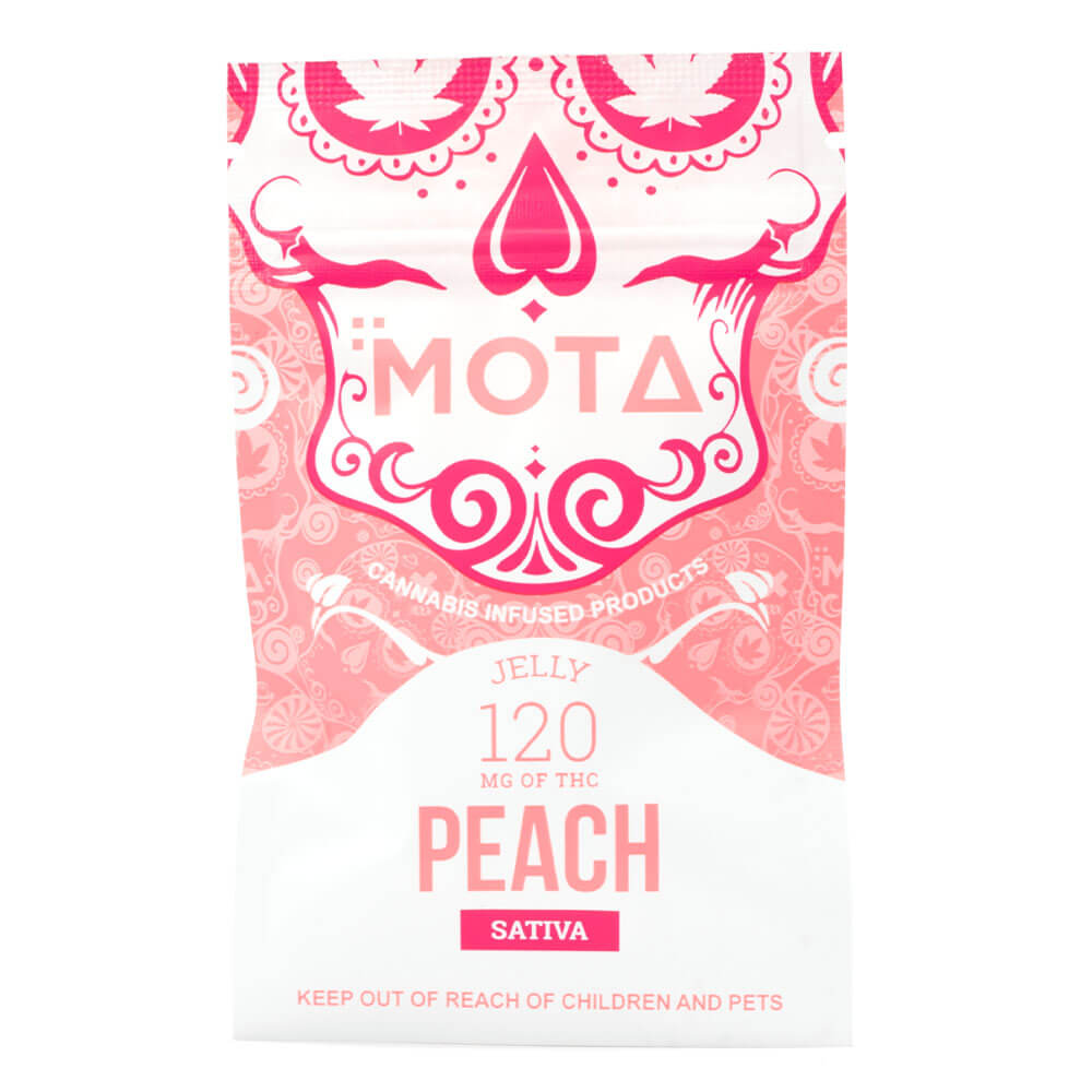 Sativa Medicated Peach Jelly 120mg THC (Mota)
