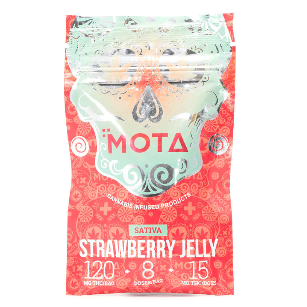 Sativa Medicated Strawberry Jelly 120mg THC (Mota)