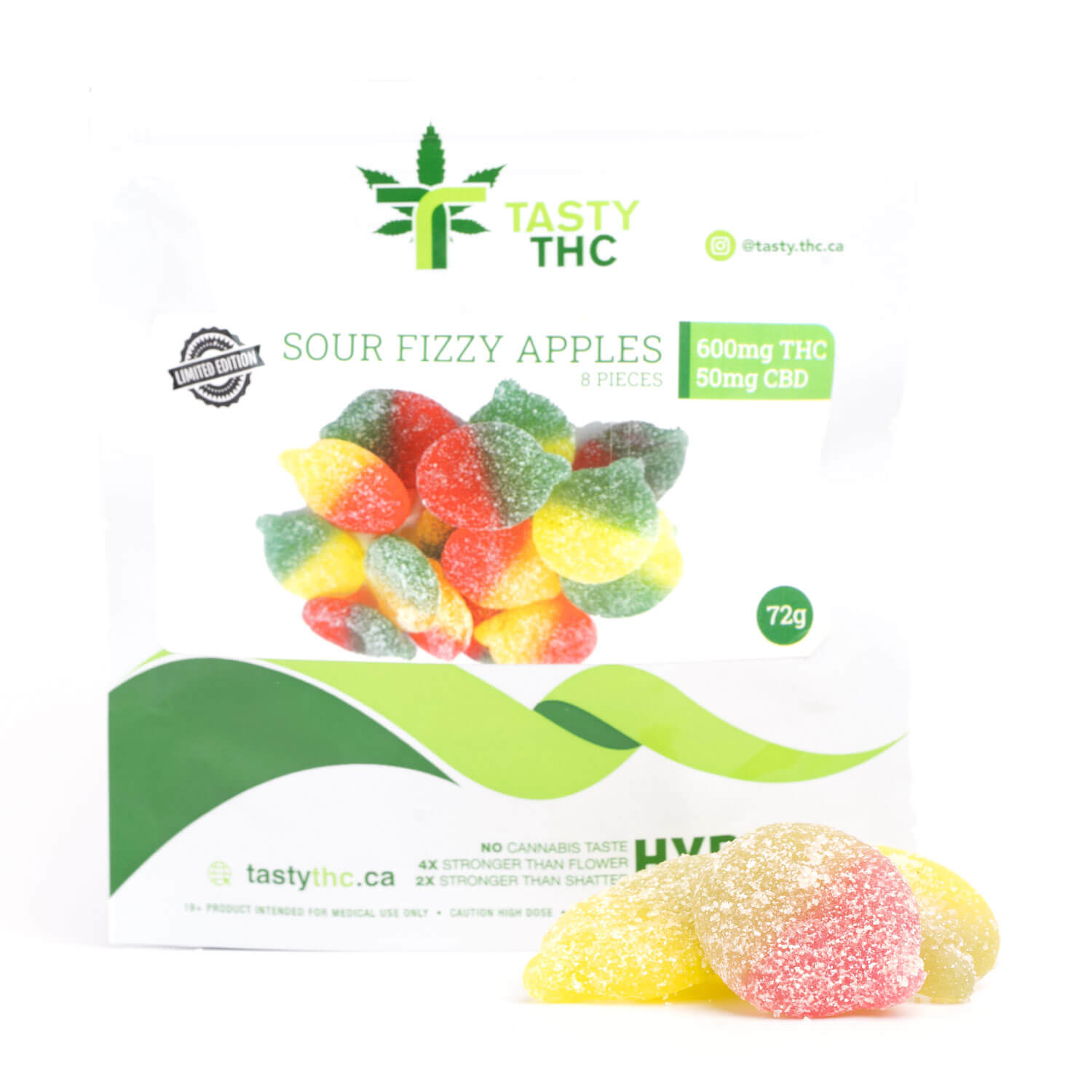 Sour Fizzy Apples (Tasty THC)