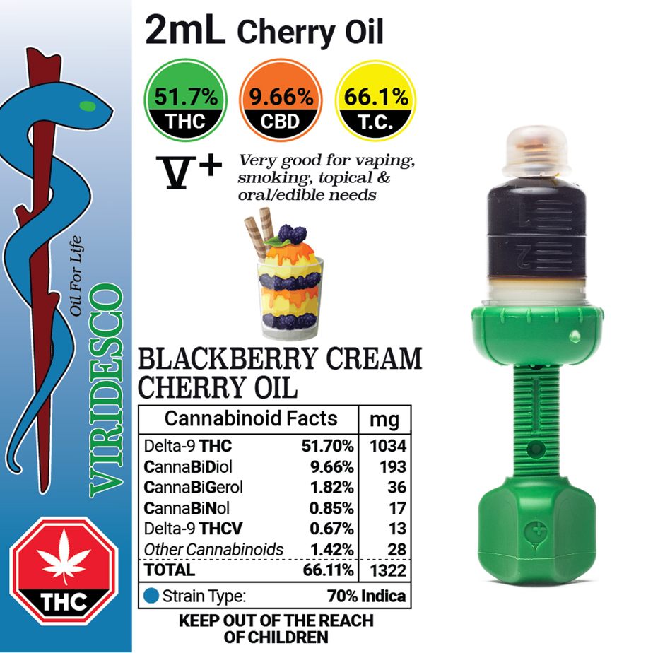 Viridesco V+ Blackberry Cream Cherry Oil